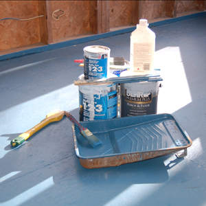 Painting the floors