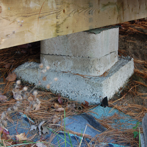  Cement footings  